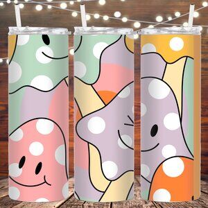 Pastel Mushroom Stainless Steel Insulated Tumbler